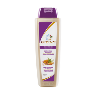 Ginsenat Acondicionador de Keratina para Cabello Rizado, 22 oz fl, Fórmula con Ginseng y Aloe Vera