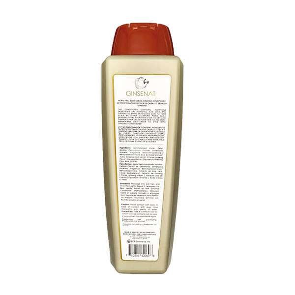 Ginsenat Acondicionador de Cola de Caballo y Ginseng, 22 oz fl, para Cabello Dañado, Fórmula Fortalecedora