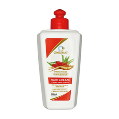 Ginsenat Crema Capilar de Macadamia con Ginseng y Aloe Vera para Cabello Delgado– Tratamiento Profesional de Peinado – 300 ml