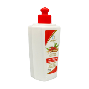 Ginsenat Crema Capilar de Macadamia con Ginseng y Aloe Vera para Cabello Delgado– Tratamiento Profesional de Peinado – 300 ml