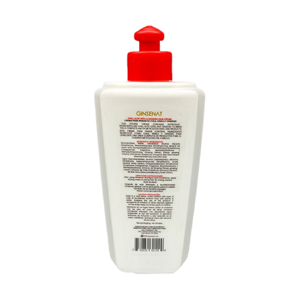 Ginsenat Crema Capilar de Macadamia con Ginseng y Aloe Vera para Cabello Delgado– Tratamiento Profesional de Peinado – 300 ml