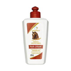 Ginsenat Crema Capilar de Cola de Caballo con Ginseng y Aloe Vera para Cabello Dañado – Tratamiento Profesional de Peinado – 300 ml