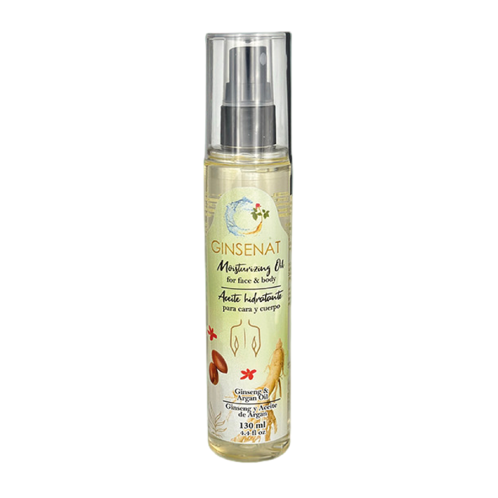 Ginsenat Argan Oil Moisturizer for Face and Body – High in Vitamin E – 130 ml (4.4 fl oz)