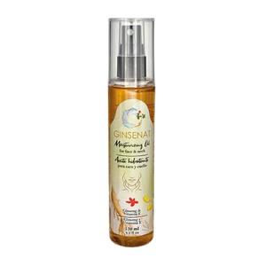 Ginsenat Aceite de Vitamina E Hidratante para Cara y Cuello– Retarda el envejecimiento –  Protege contra rayos solares - Regenera y Cicatriza los Tejidos de la Piel - 130 ml (4.4 oz fl)
