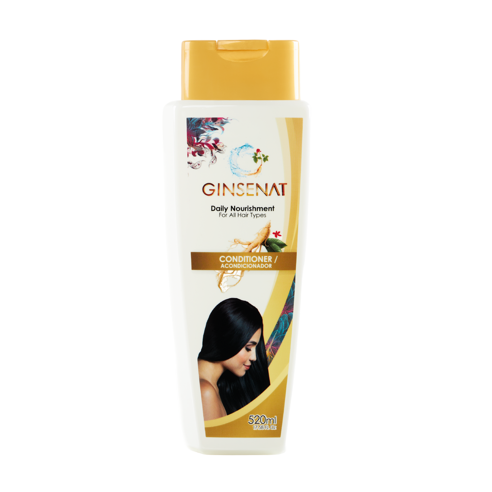 Ginsenat Acondicionador Orgánico con Ginseng y Aloe Vera – 520 ml (17.58 oz fl)