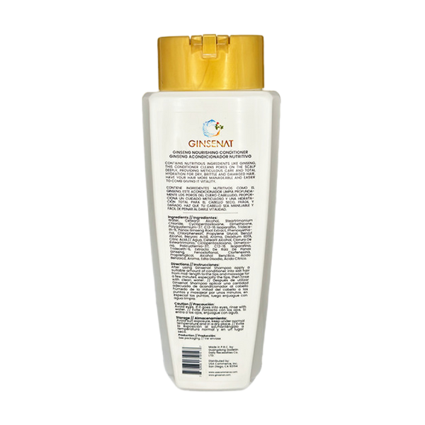 Ginsenat Acondicionador Orgánico con Ginseng y Aloe Vera – 520 ml (17.58 oz fl)