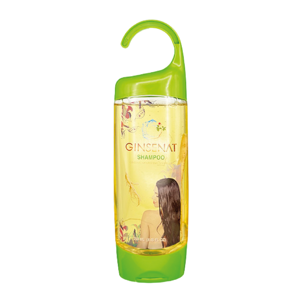 Ginsenat Shampoo de Ginseng – Limpieza Profunda del Cuero Cabelludo y Fórmula Nutritiva – Ayuda a Mejorar el Brillo, la Suavidad y la Manejabilidad – Para Cabello Seco y Dañado – 250 ml