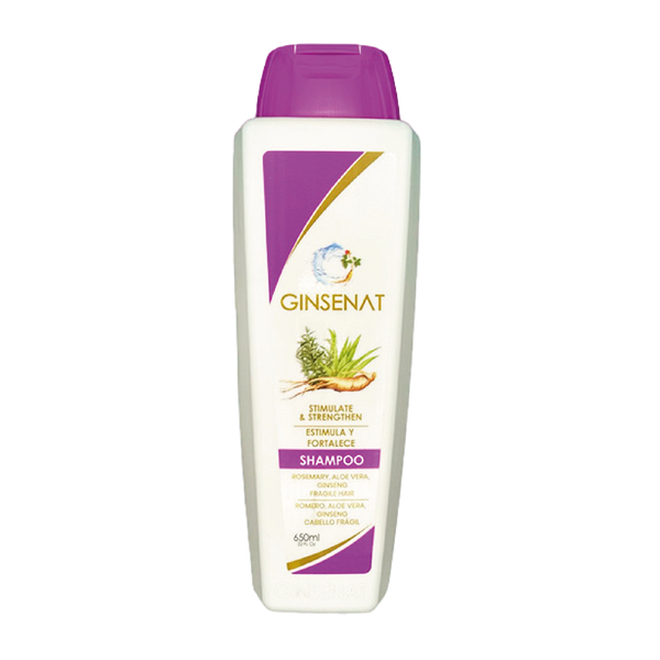 Ginsenat Shampoo de Romero y Ginseng, 22 oz fl, Fórmula Fortalecedora para Cabello Frágil