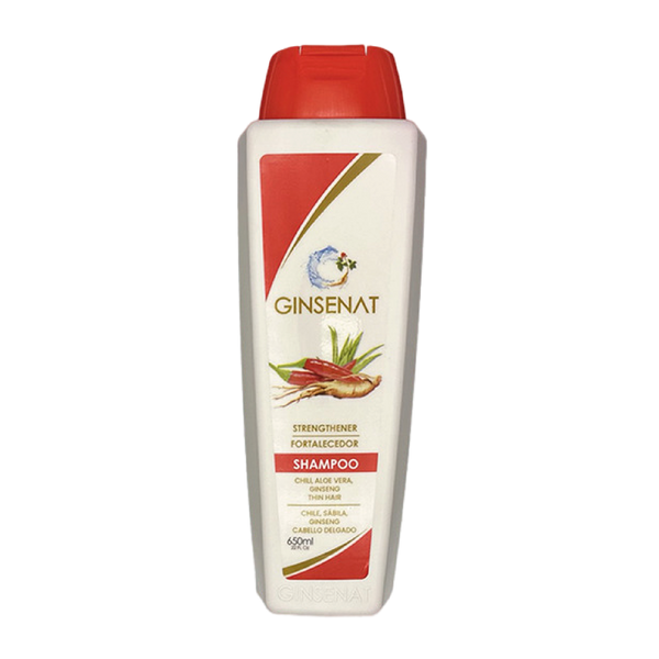 Ginsenat Shampoo de Chile, 22 oz fl – Shampoo con Ginseng y Chile para Cabello Fino – Fortalece las Raíces y Promueve el Crecimiento – Fórmula Unisex