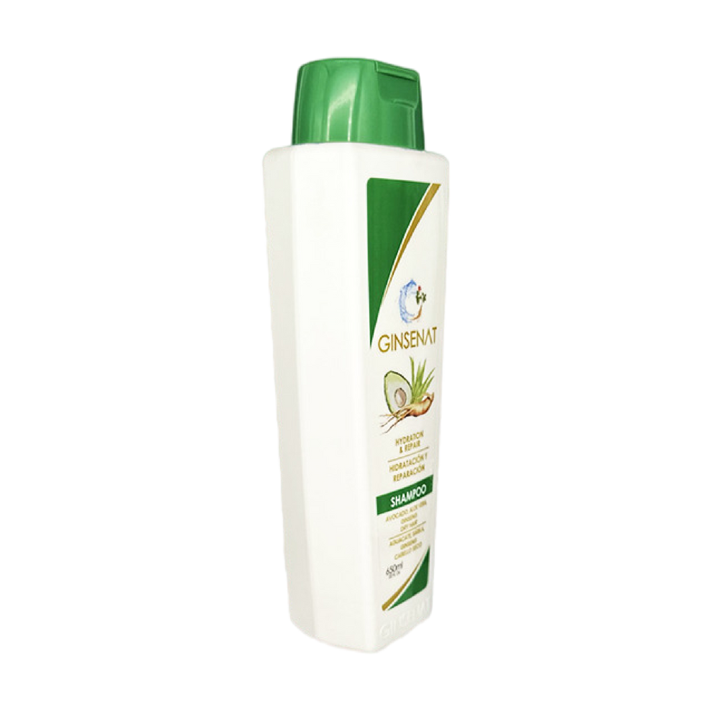 Ginsenat Shampoo de Ginseng y Aguacate para Cabello Seco – Hidratación Profunda y Reparación – 22 oz fl