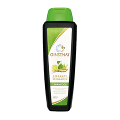 Ginsenat Shampoo de Bergamota, fórmula con Aloe Vera y Ginseng, para cabello graso, 650 ml