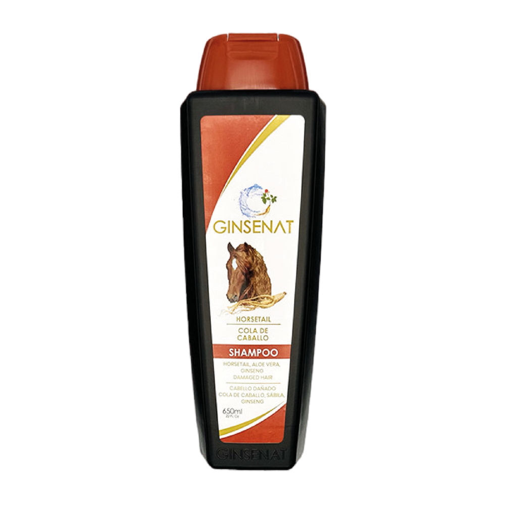 Ginsenat Shampoo de Cola de Caballo y Ginseng, 22 oz fl, para Cabello Dañado, Fórmula Fortalecedora