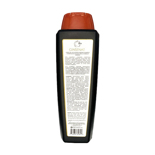 Ginsenat Shampoo de Cola de Caballo y Ginseng, 22 oz fl, para Cabello Dañado, Fórmula Fortalecedora