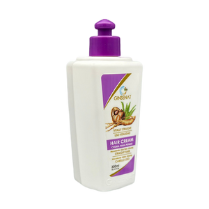 Ginsenat Crema Capilar de Macadamia con Ginseng y Aloe Vera para Cabello Lacio – Tratamiento Profesional de Peinado – 300 ml