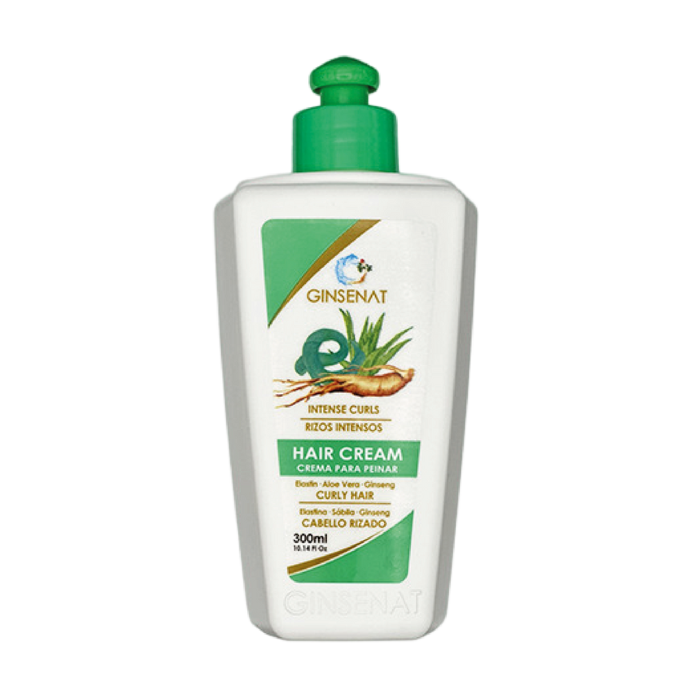 Ginsenat Crema Capilar Orgánica con Ginseng, Aloe Vera y Elastina – 300 ml