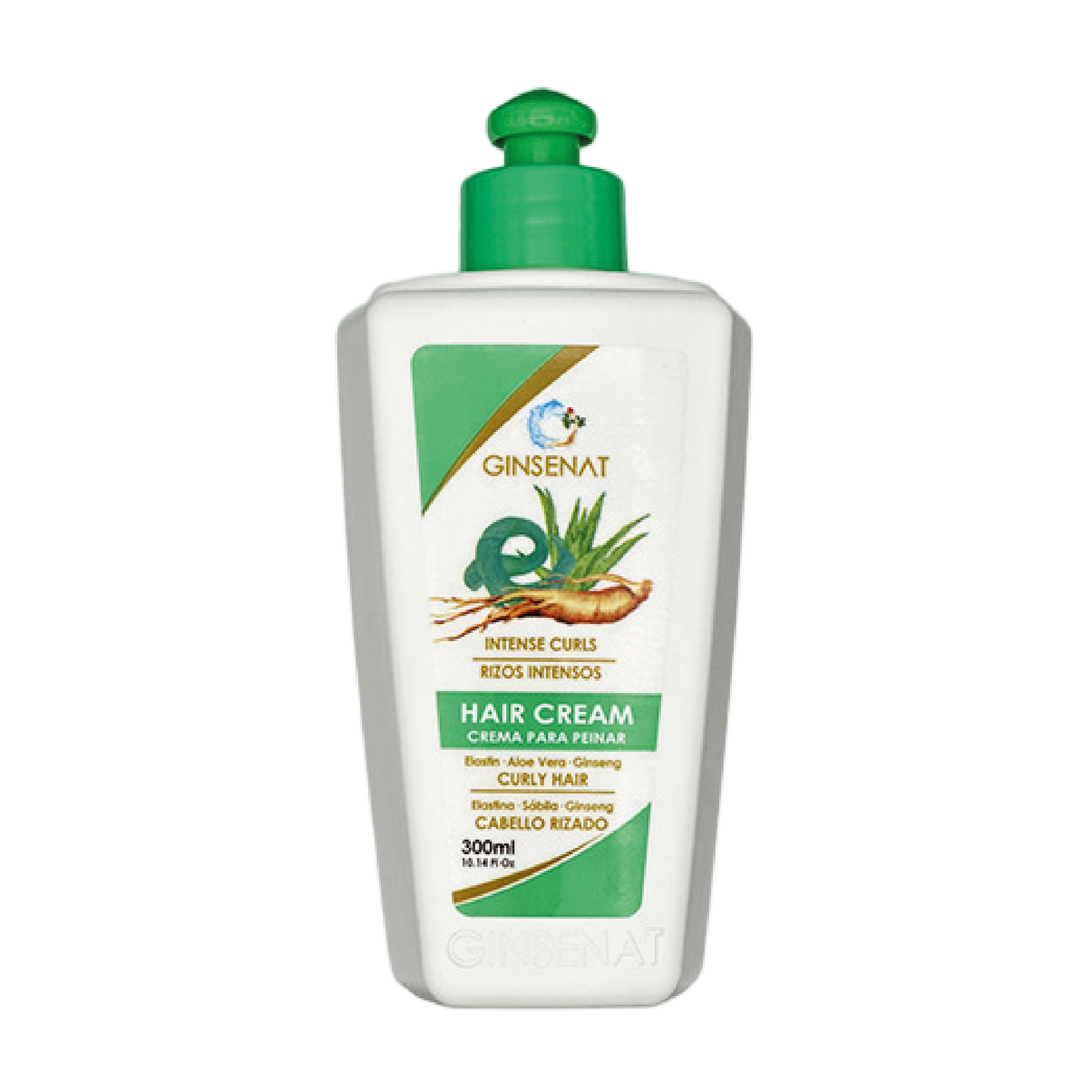Ginsenat Crema Capilar Orgánica con Ginseng, Aloe Vera y Elastina – 300 ml