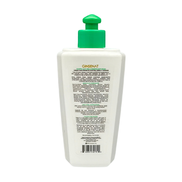 Ginsenat Crema Capilar Orgánica con Ginseng, Aloe Vera y Elastina – 300 ml